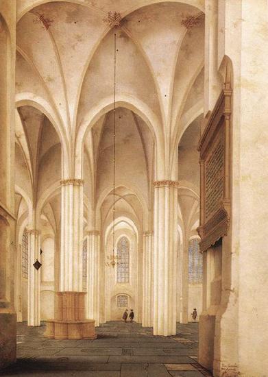 Pieter Jansz Saenredam The Buurkerk at Utrecht oil painting image